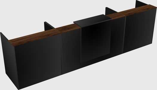 Modern long reception desk