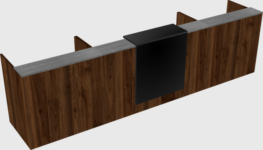 Modern long reception desk