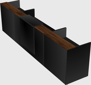 Modern long reception desk