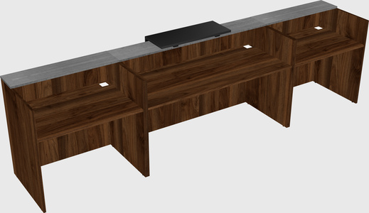 Modern long reception desk