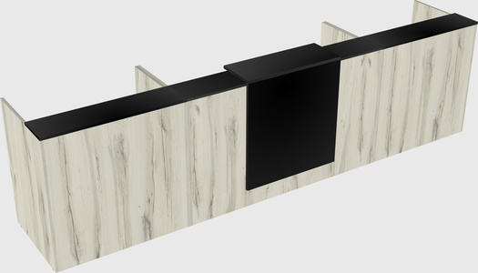 Modern long reception desk