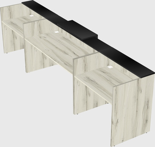 Modern long reception desk
