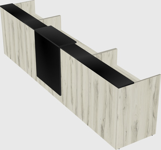 Modern long reception desk