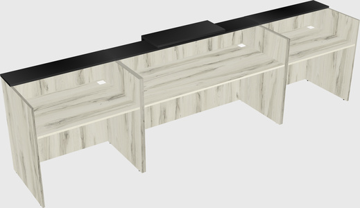 Modern long reception desk
