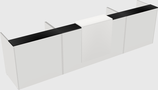 Modern long reception desk