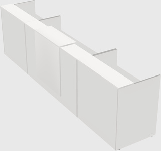 Modern long reception desk