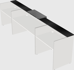 Modern long reception desk