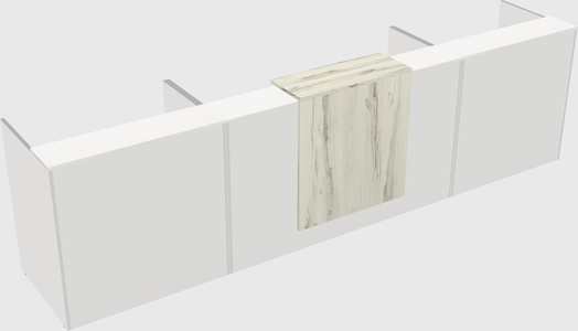 Modern long reception desk