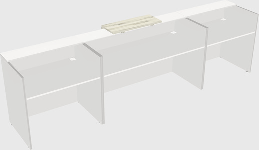 Modern long reception desk