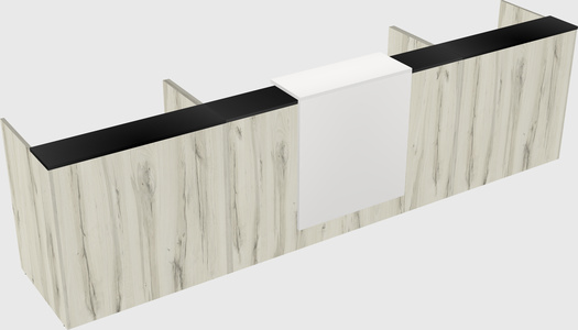 Modern long reception desk