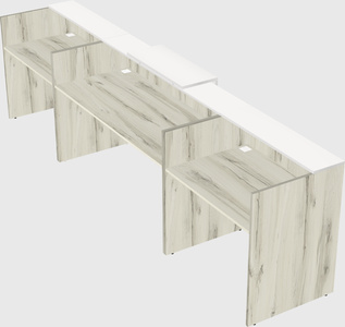 Modern long reception desk