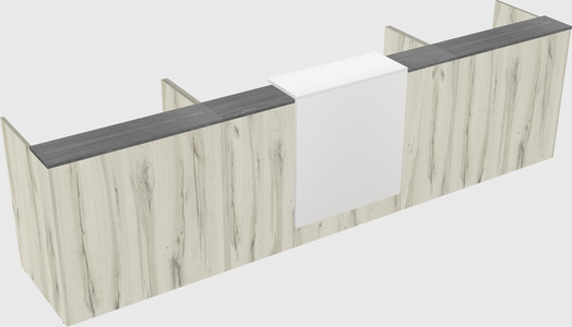 Modern long reception desk