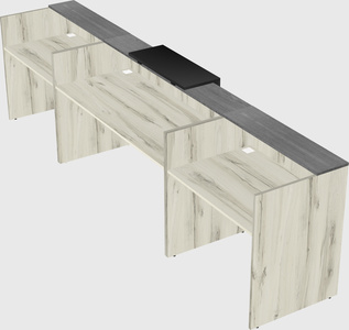 Modern long reception desk