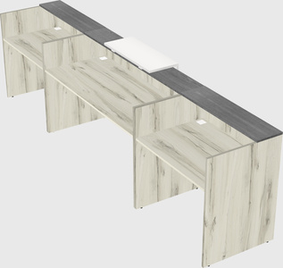 Modern long reception desk