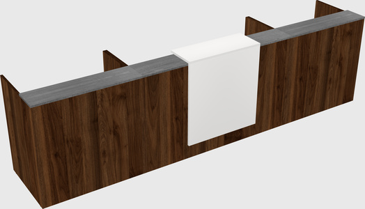 Modern long reception desk