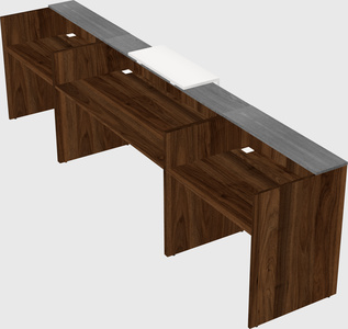 Modern long reception desk
