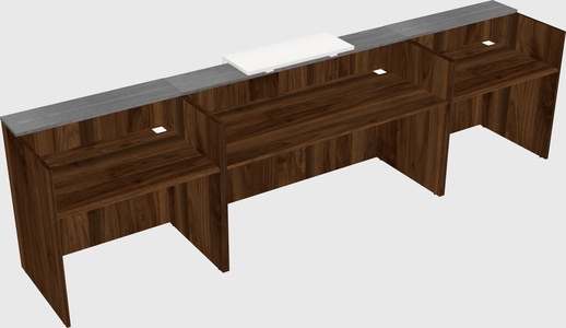 Modern long reception desk