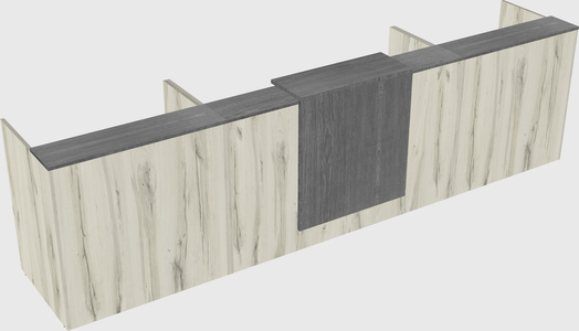 Modern long reception desk