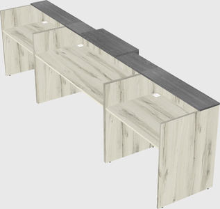 Modern long reception desk