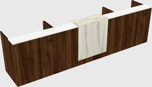 Modern long reception desk
