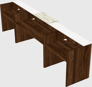 Modern long reception desk