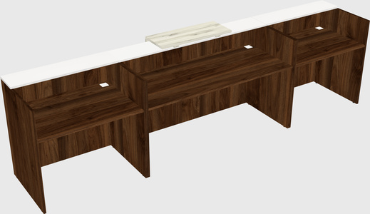 Modern long reception desk