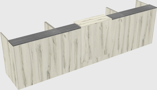 Modern long reception desk