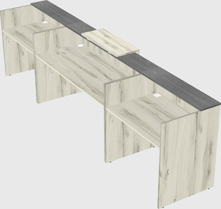 Modern long reception desk