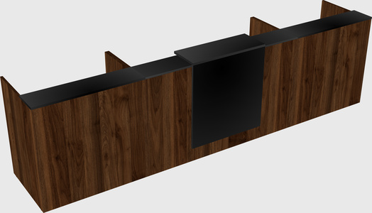 Modern long reception desk