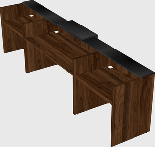 Modern long reception desk