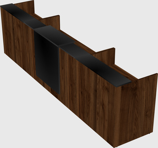 Modern long reception desk