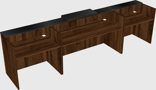 Modern long reception desk