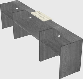 Modern long reception desk