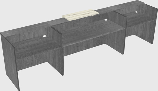 Modern long reception desk