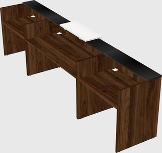 Modern long reception desk