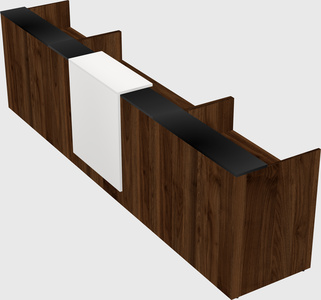 Modern long reception desk
