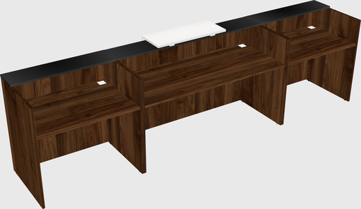 Modern long reception desk