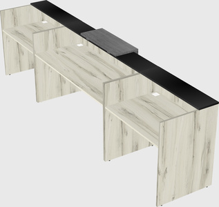 Modern long reception desk