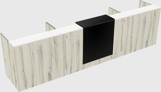Modern long reception desk