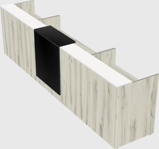 Modern long reception desk