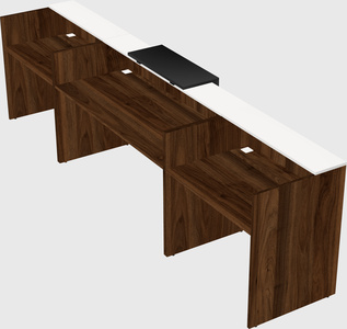 Modern long reception desk