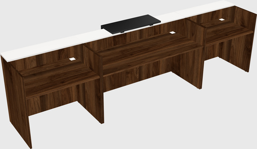 Modern long reception desk