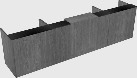 Modern long reception desk