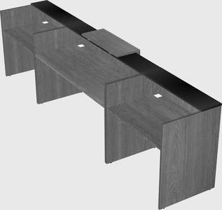 Modern long reception desk