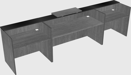 Modern long reception desk