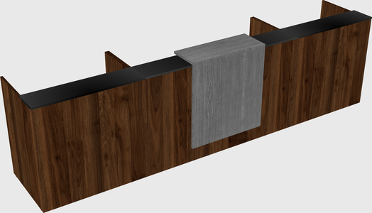 Modern long reception desk