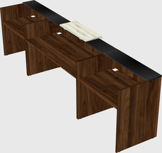 Modern long reception desk