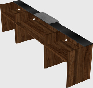 Modern long reception desk