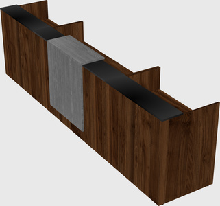 Modern long reception desk