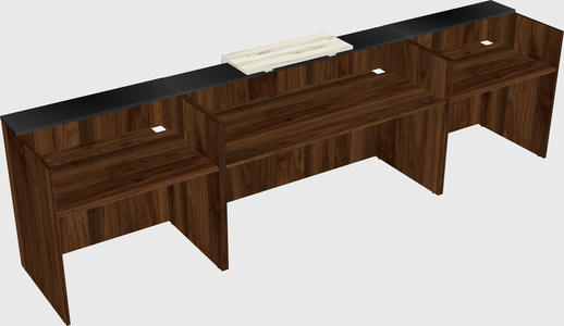 Modern long reception desk